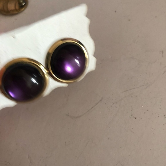 Gold and Purple Earrings Collection - Picture 13 of 16